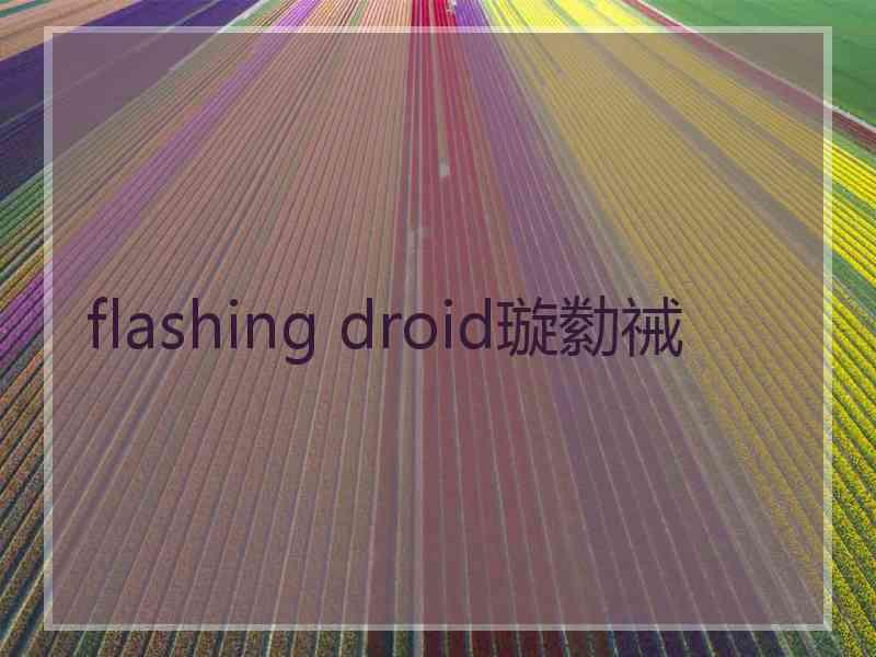 flashing droid璇勬祴