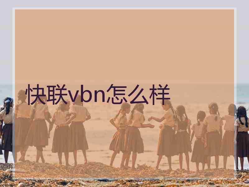 快联vbn怎么样