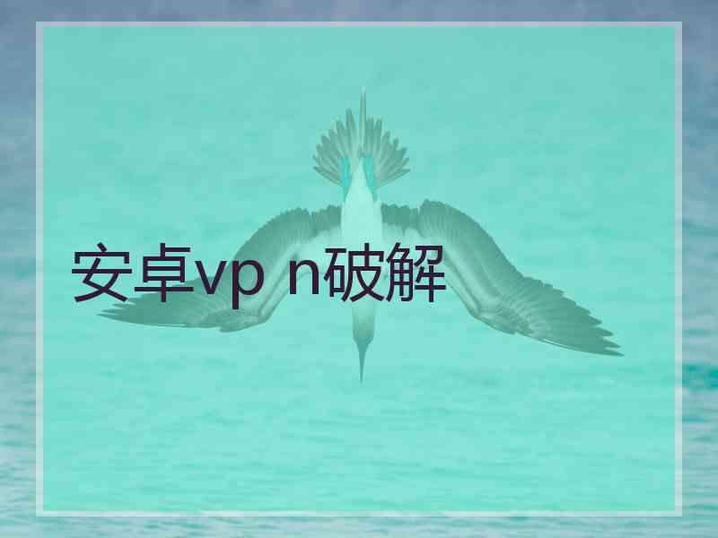 安卓vp n破解