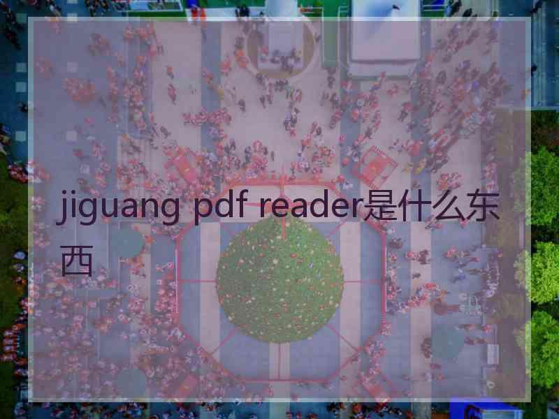 jiguang pdf reader是什么东西