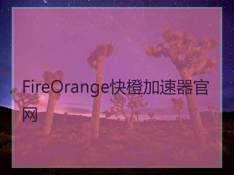 FireOrange快橙加速器官网