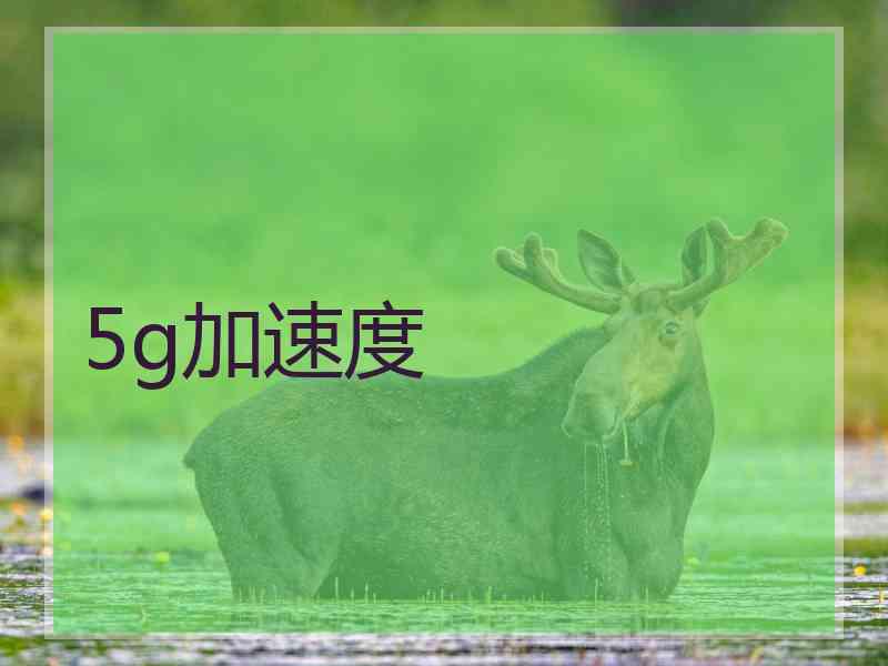5g加速度