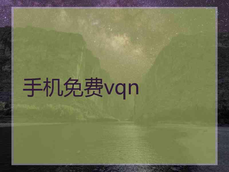 手机免费vqn