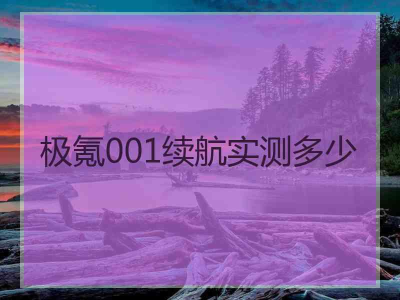 极氪001续航实测多少