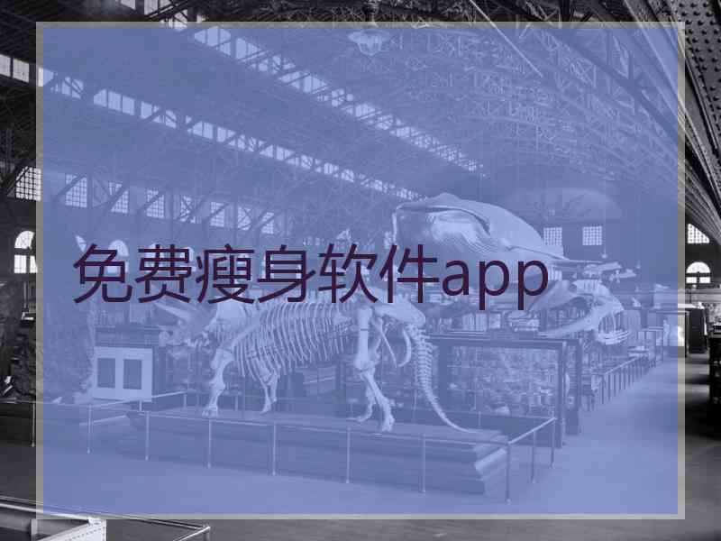 免费瘦身软件app