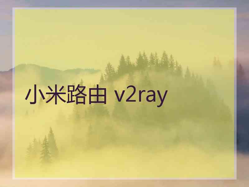 小米路由 v2ray