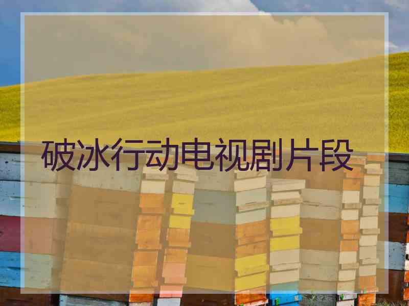 破冰行动电视剧片段