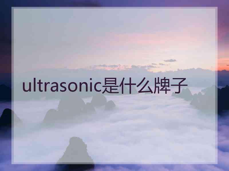 ultrasonic是什么牌子