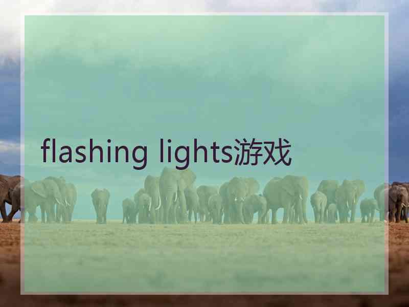 flashing lights游戏