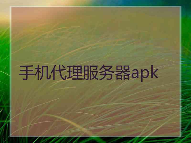 手机代理服务器apk