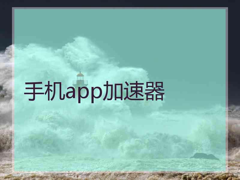 手机app加速器