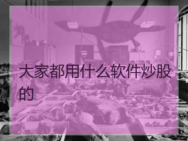 大家都用什么软件炒股的